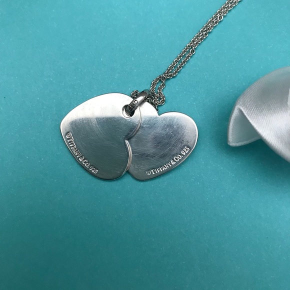 Retired Large Tiffany RTT double heart tag - Picture 15 of 15